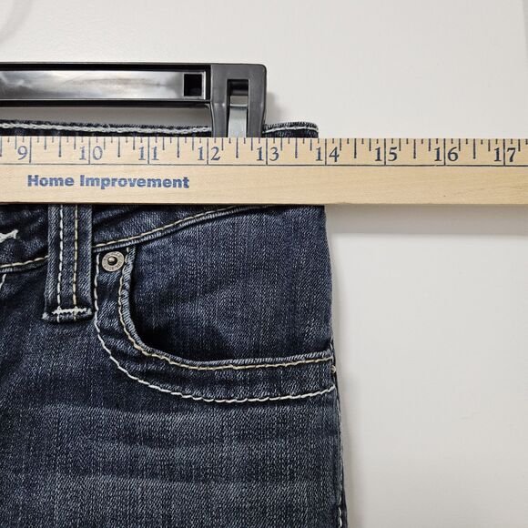 Big Star Remy Skinny Jeans Women's 27 (28x26.5) Blue Low-Rise Embroidered VGUC - Picture 6 of 10